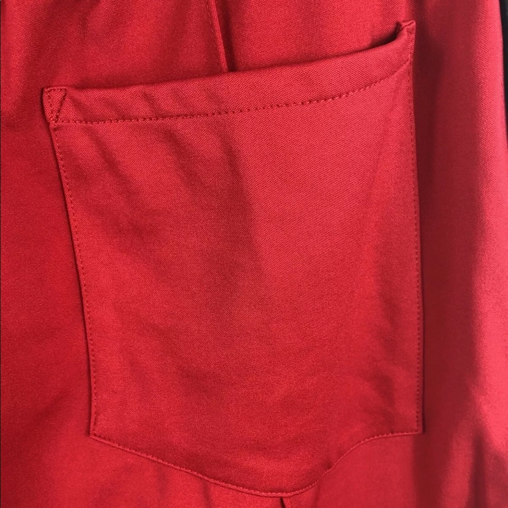 RHUDE Red Rayon Gold Side Stripe Traxedo Pants Med - Picture 11 of 11